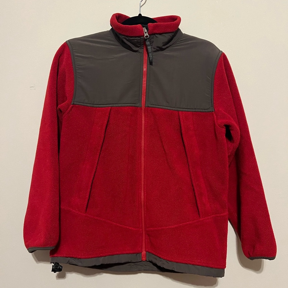 Women’s Lands’ End size small red polar fleece jacket